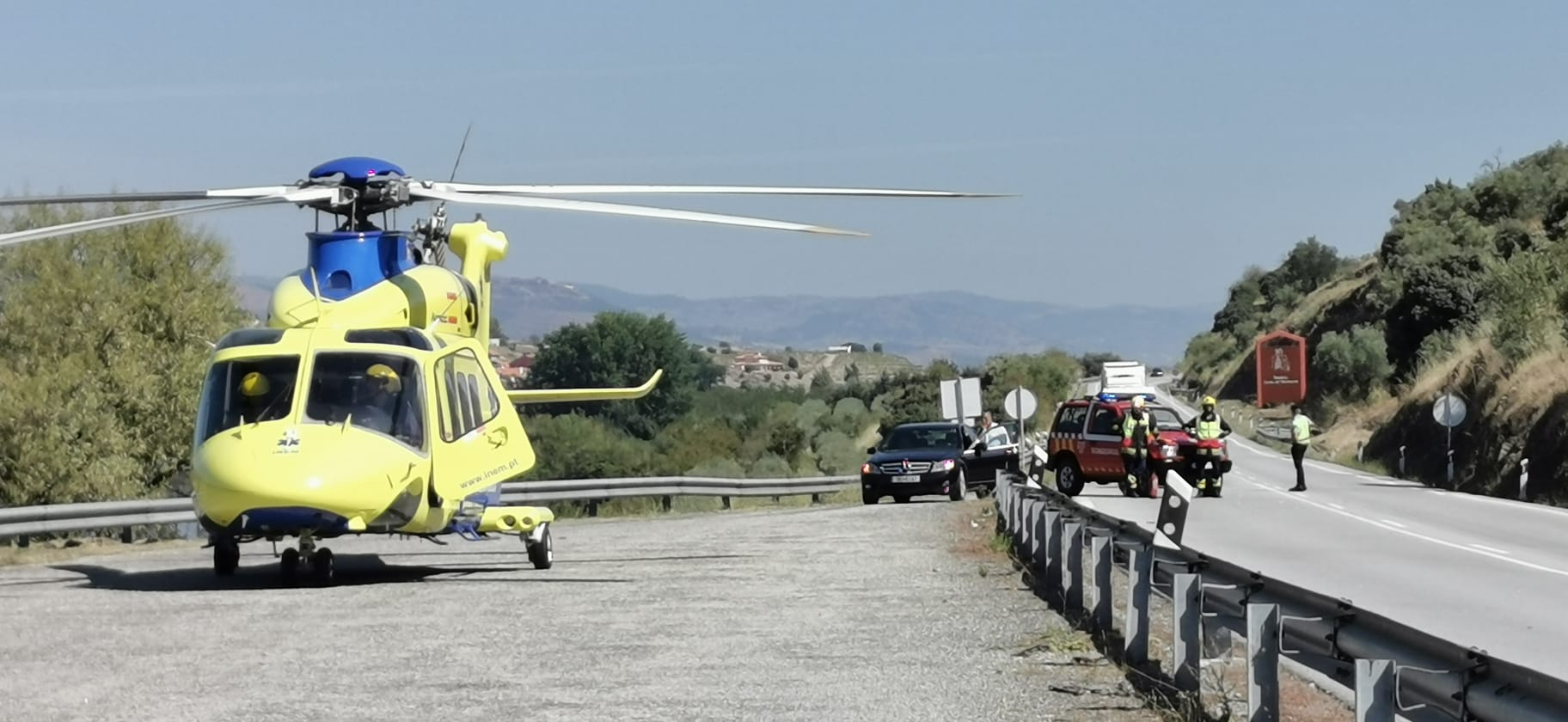 Ferido foi transportado para Bragança