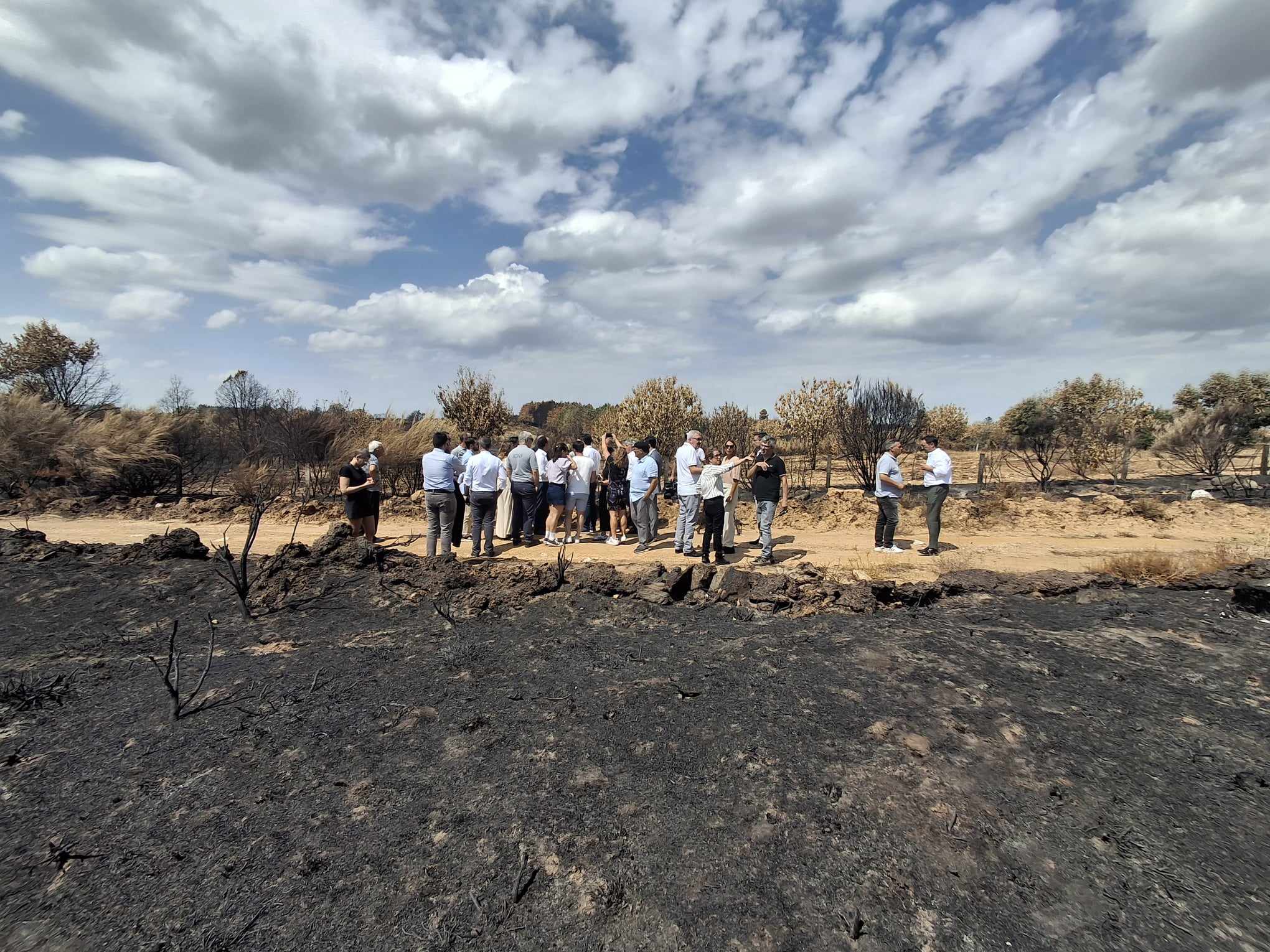 Visita à área ardida em S. Martinho de Angueira